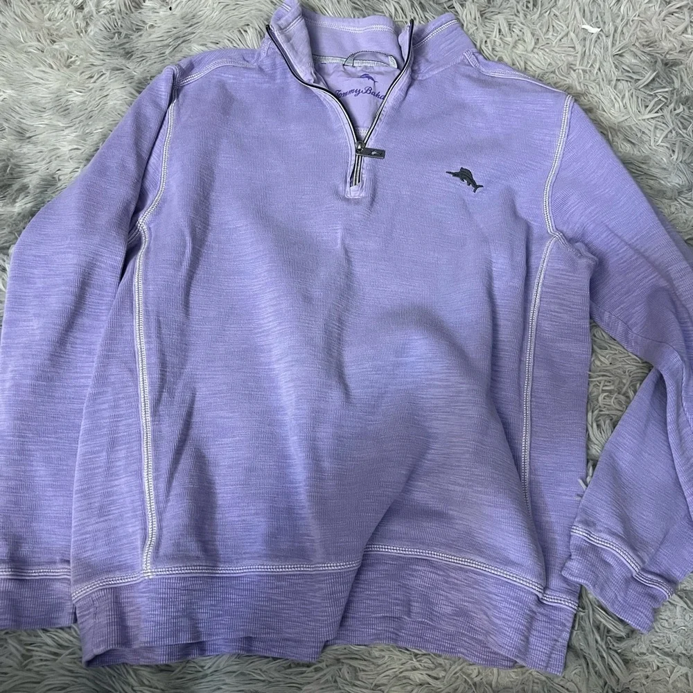 Tommy Bahama purple quarter zip